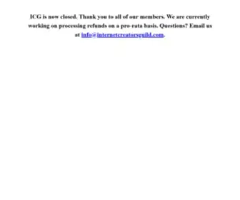 Internetcreatorsguild.com(Internetcreatorsguild) Screenshot