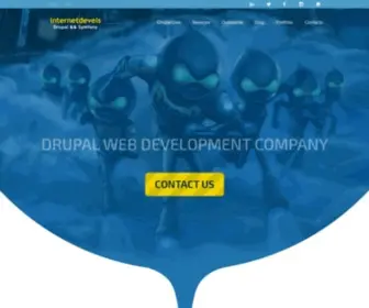 Internetdevels.com(Drupal Development Company) Screenshot