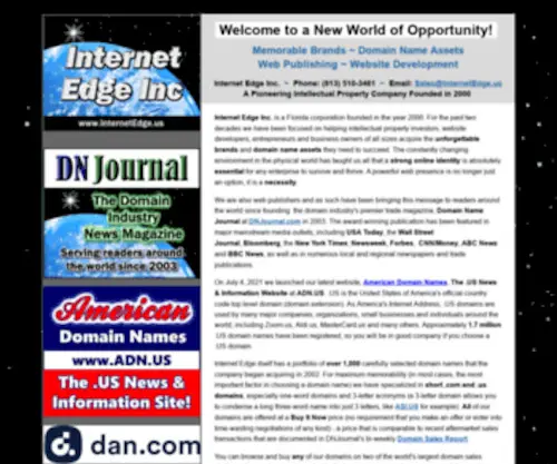 Internetedge.us(Internet Edge Inc) Screenshot