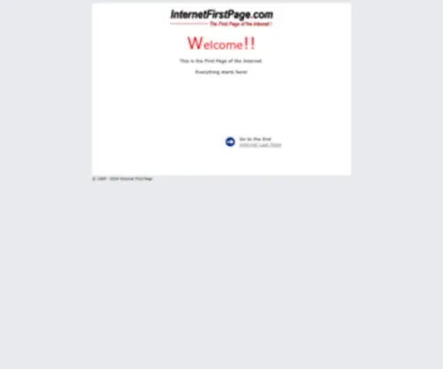 Internetfirstpage.com(The First Page of the Internet) Screenshot