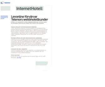 Internethotellet.com(Internethotellet Telenor) Screenshot