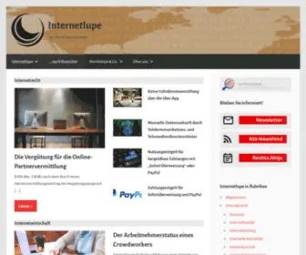 Internetlupe.de(Das Recht des Internets) Screenshot
