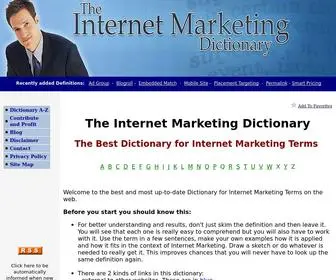 Internetmarketing-Dictionary.com(Internet Marketing Dictionary) Screenshot