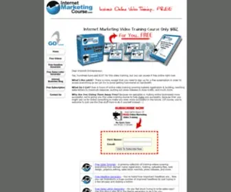 Internetmarketingcourse.com(Internet Marketing Course) Screenshot