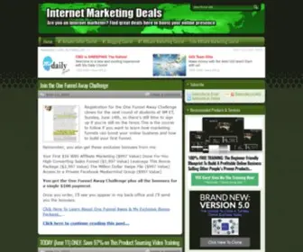 Internetmarketingdeals.org(Get Discounts On Internet Marketing Tools) Screenshot