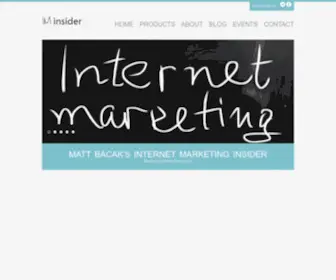 Internetmarketinginsider.com(Internet Marketing Insider) Screenshot