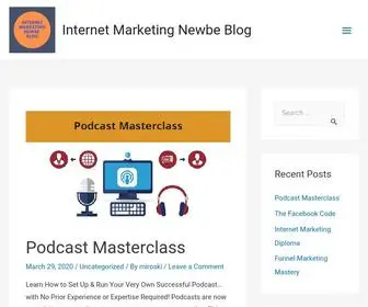 Internetmarketingnewbe.com(Online Business for Beginners) Screenshot