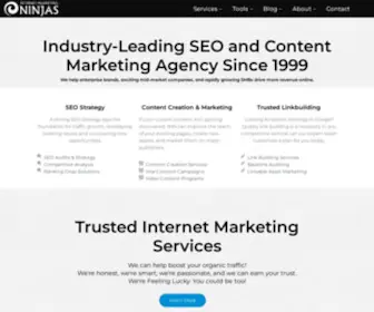 Internetmarketingninjas.com(Full Service Internet Marketing Company & Internet Marketing Tools) Screenshot