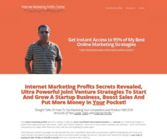 Internetmarketingprofitscenter.com(Internet Marketing Profits for Startups) Screenshot