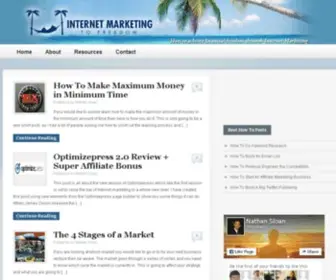 Internetmarketingtofreedom.com(Freedom Lies In Being Bold) Screenshot