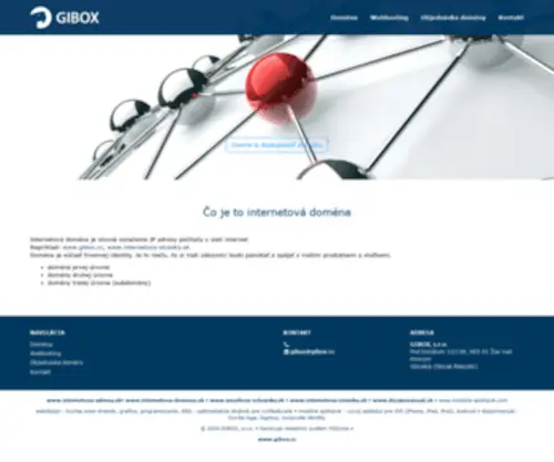 Internetova-Adresa.sk(GIBOX s.r.o) Screenshot