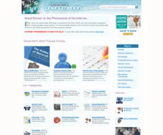 Internetphenomenon.co.uk(The creation of the Internet has led to some great stories. Here you'll find details of) Screenshot