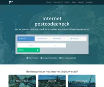 Internetpostcodecheck.nl(De ADSL) Screenshot