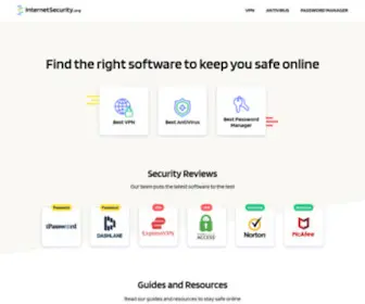 Internetsecurity.org(Internet Security & Privacy Software Reviews) Screenshot