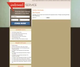 Internetservice.net(Internet Service) Screenshot