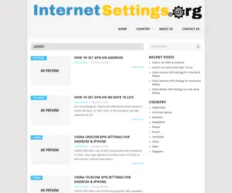 Internetsettings.org(World Wide Internet Settings Provider) Screenshot