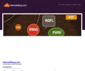 Internetslang.com(Internet Slang words) Screenshot