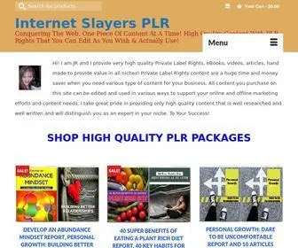Internetslayers.com(Buy very high quality Private Label Rights content) Screenshot