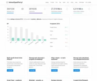 Internetspeedtest.pl(Internet Speed Test) Screenshot