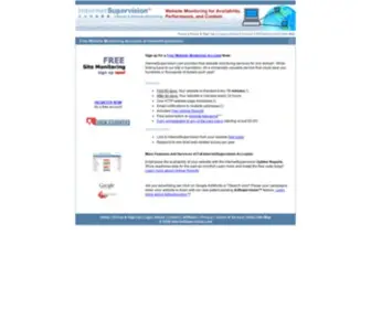 Internetsupervision.com(Free Website Monitoring Accounts) Screenshot