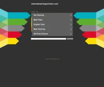 Internettutoringsolution.com(Internettutoringsolution) Screenshot