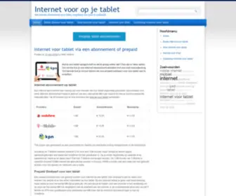 Internetvoortablet.nl(Internetvoortablet) Screenshot