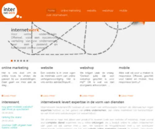 Internetwerk.nu(Het realiseren van conversiegerichte websites en webshops) Screenshot