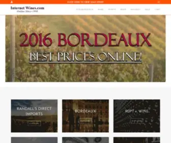 Internetwines.com(Internet) Screenshot