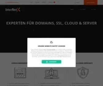 Internetx.com(Ihr Provider für Domains) Screenshot