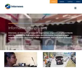 Internews.org(Information Saves Lives) Screenshot