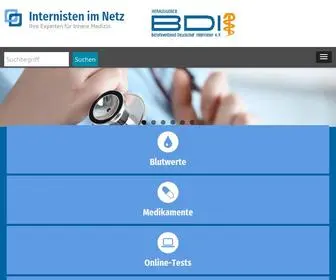 Internisten-IM-Netz.de(Internisten im Netz) Screenshot