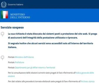 Interno.gov.it(Ministero dell‘Interno) Screenshot