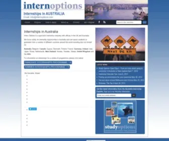Internoptions.com(Australia Internships) Screenshot