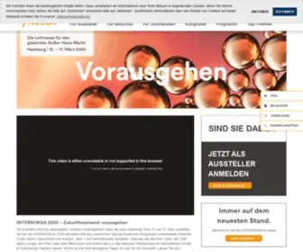 Internorga.de(Die Leitmesse für den gesamten Außer) Screenshot