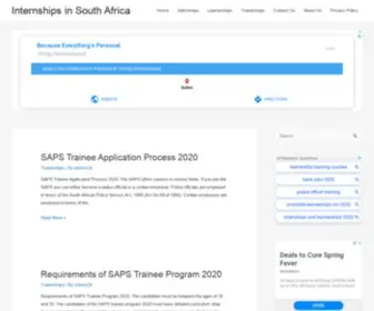 Interns24.co.za(Internships in South Africa) Screenshot