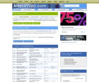 Internweb.com(Internship Search) Screenshot