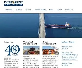 Interorientshipmanagement.com(Interorient Shipmanagement) Screenshot