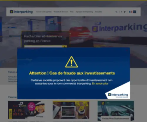 Interparking-France.com(Interparking France) Screenshot