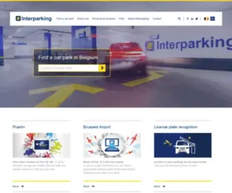 Interparking.be(HomePage Belgium) Screenshot