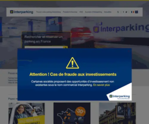 Interparking.fr(Interparking) Screenshot