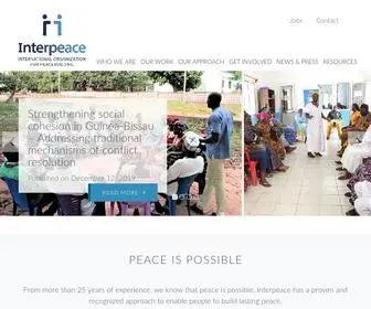 Interpeace.org(Home) Screenshot