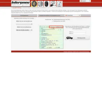 Interpneu-Raederkonfigurator.de(Interpneu Räderkonfigurator) Screenshot