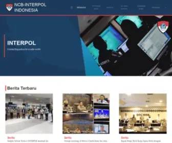 Interpol.go.id(Interpol Indonesia) Screenshot