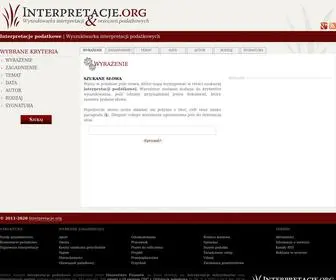InterpretacJe-Podatkowe.org(Interpretacje podatkowe) Screenshot