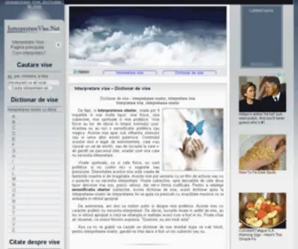 Interpretarevise.net(Interpretare vise) Screenshot