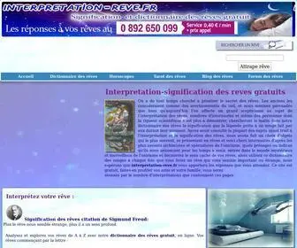 Interpretation-Reve.fr(Dictionnaire complet des rêves pour a) Screenshot