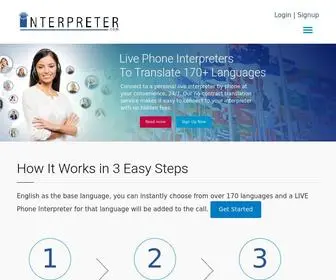 Interpreter.com(Live Phone Interpreter) Screenshot