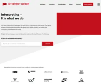 Interpretgroup.com(Interpret Group) Screenshot