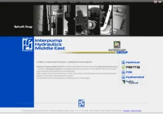 Interpump.ae(Interpump Hydraulics Middle East) Screenshot