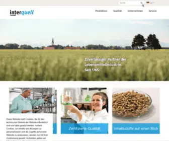 Interquell-Cereals.de(Großaitingen) Screenshot